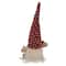 13" Lighted Girl Valentine's Day Gnome With Love Heart